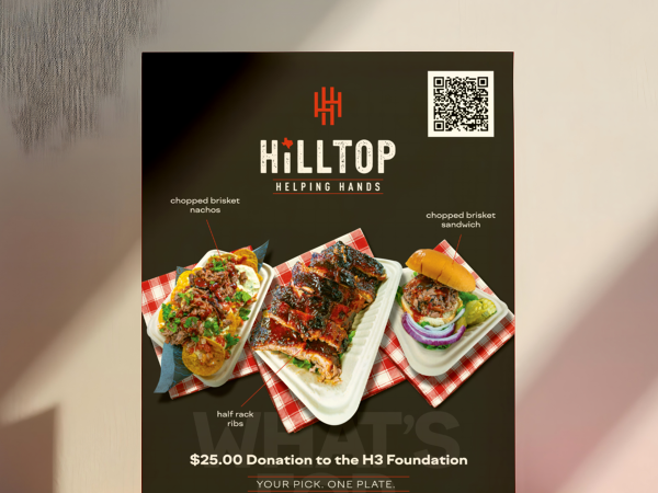 Hilltop Helping Hands Fundraiser Poster