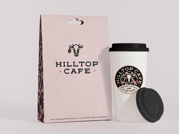 Hilltop Cafe Carryout Bag & Coffee Cup